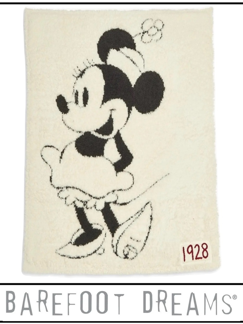 NWT 🆕 Minnie x Barefoot Dreams Throw Blanket, travel, hotel, baby blankie & more